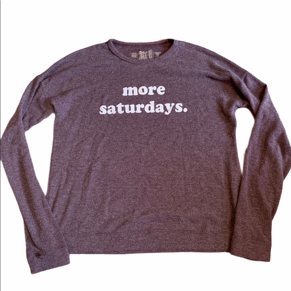 Tops - More Saturday’s Crewneck Graphic Pullover LL9